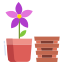 Wooden Flower Pot icon