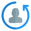Single natural user reload arrow key layout icon