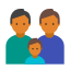 Familie-zwei-Mann-Hauttyp-4 icon
