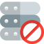 Offline server PC for further use isolated on a white background icon