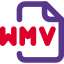 WMV is the compressed video format and media audio is the compressed audio format icon