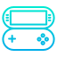 consola-portátil-externa-juegos-kiranshastry-gradient-kiranshastry icon