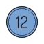 12 Circled C icon