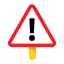 Warning sign icon