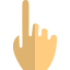 Pointing an index finger gesture sign, allegation political campaign icon