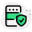Server with antivirus protection safeguard turn on icon