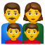 家庭——男人女人男孩男孩 icon