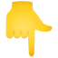 Rückhand-Index-zeigt-nach-unten-Emoji icon