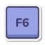 F6 键 icon