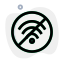 No wireless internet connectivity in a specific area icon