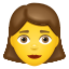 emoji de cabeça de mulher icon