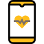 Smartphone heartrate icon