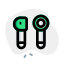 Next generation pairing technology of earphones device icon