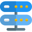 Server network and switches for the multiple users icon