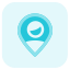 Location of a single user for work from remote location icon