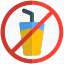 Drinks not allowed in a mall or cinema hall icon