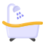 Dusche und Badewanne icon