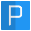 Car parking sign at airport location Layout icon