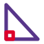 Pythagoras theorem for trigonometry classes in math students icon