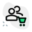 Bulk group buying option on a e-Commerce website portal icon
