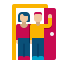 visitantes-externos-servicios-de-hostelería-flaticons-plano-iconos-planos icon