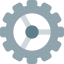 Configuration and setting panel in computer software icon