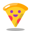 Pizza kawaii icon