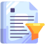 Filtering File icon