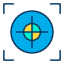 punto-de-mira-externo-caza-kiranshastry-color-lineal-kiranshastry icon