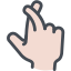 Crossed fingers icon