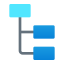 Организационная диаграмма с выделенным главным узлом icon