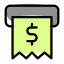 Usd order reciept invoice bill accounting purchase icon