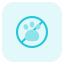 Pets are not allowed in clubs and private property location icon