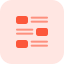 Zigzag format of media and text arrangement layout icon