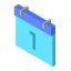 Calendar 1 icon