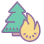 incendio forestal icon