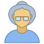 사람-노인-여성-피부-유형-4 icon