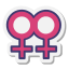 Feminino duplo icon