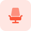 Office chair with comfortable back recliner support icon