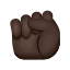 Raised Fist Dark Skin Tone icon