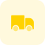 Box truck ot cargo delivery by logistic company icon