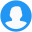 Single male user profile picture layout for online social media dashboard icon