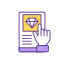 Online Marriage Diamond Ring Proposal icon