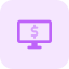 Online merchant website online transaction e-banking icon