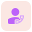 Calling a contact for services and other related works icon