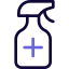 Sanitization spray isolated on a white background icon