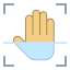 Handflächenscan icon