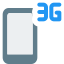 Cell phone with third generation network connectivity icon