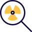 Search file and on nuclear energy plant icon