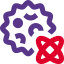 Coronavirus altering the protein cells of human body icon